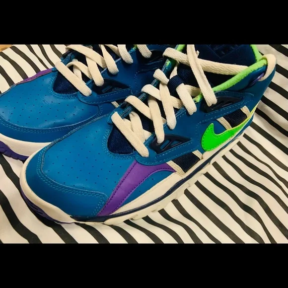 •Nike Air Trainer SC GS Imperial Blue Scream Green Shoes (2019)• - Picture 5 of 10